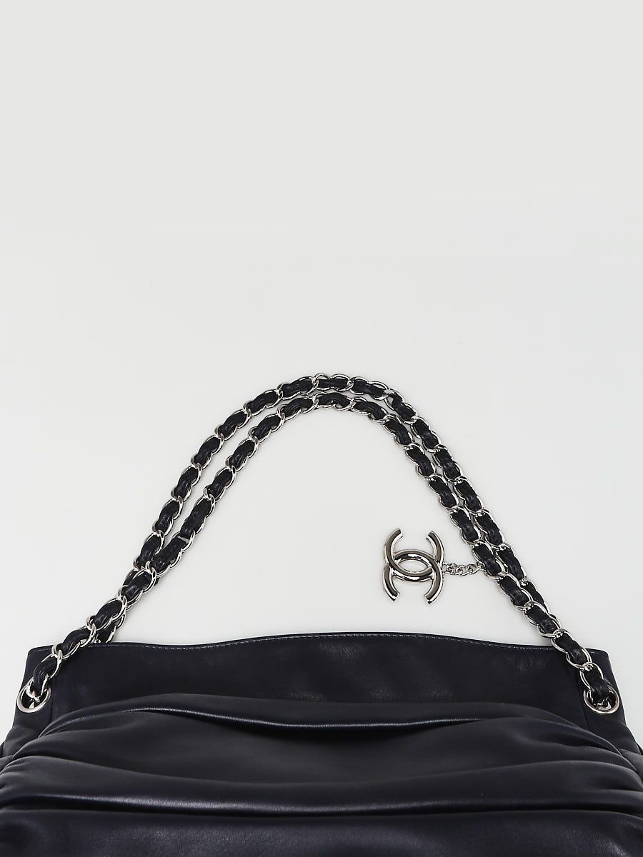 Chanel Black Leather Lux Ligne Accordion Flap Bag - Yoogi's Closet