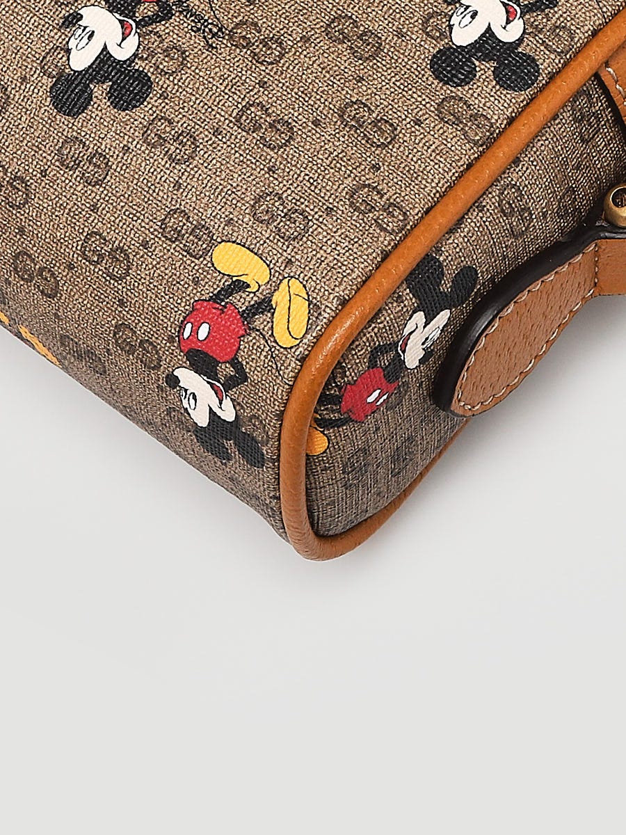 Gucci x Disney Brown GG Coated Canvas Mickey Mouse Mini Backpack Bag -  Yoogi's Closet