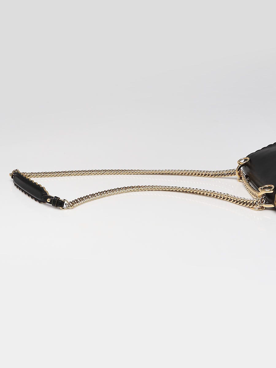 FENDI Shoulder Bag 8M0381 A13G Mini canay Studs leather black gold