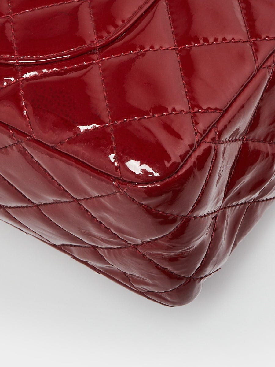 Chanel Red Quilted Patent Leather 2.55 Reissue Accordion Flap Bag  ref.664743 - Joli Closet