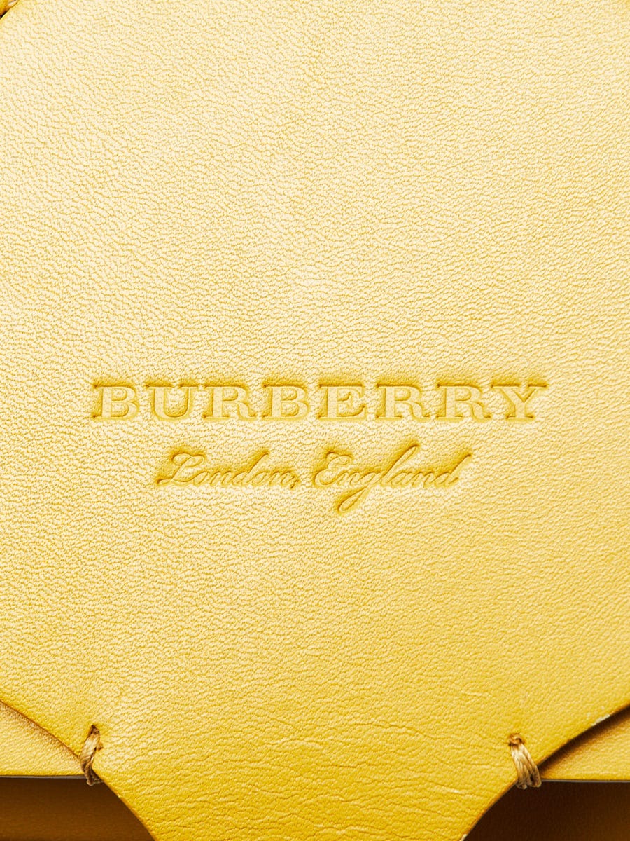 Burberry Yellow Bridle Leather Crossbody Small Satchel Bag