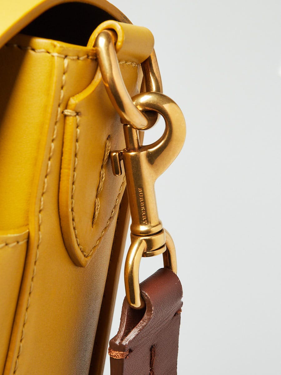 Burberry Yellow Bridle Leather Crossbody Small Satchel Bag