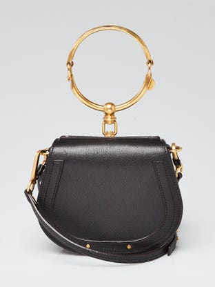 Chloe Fuchsia Rose Leather Small Faye Bracelet Bag - Yoogi's Closet