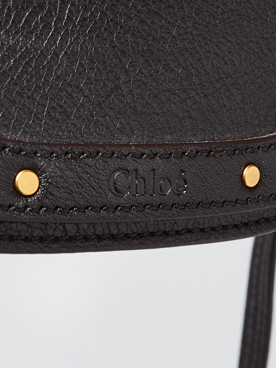 CHLOE Calfskin Suede Medium Nile Bracelet Bag Caramel 1293978