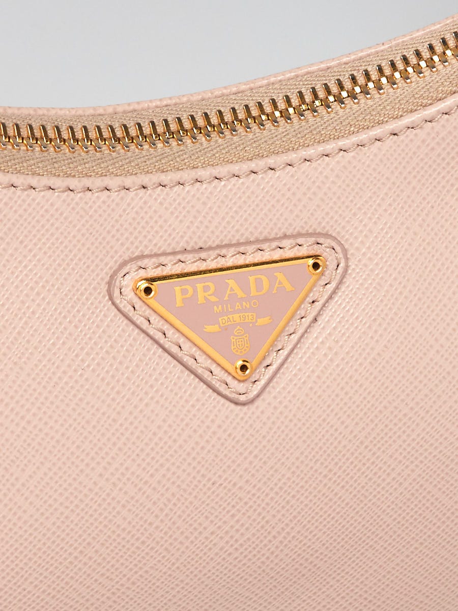 Prada Beige Saffiano Leather 2005 Re-Edition Shoulder Bag 1BH204 - Yoogi's  Closet
