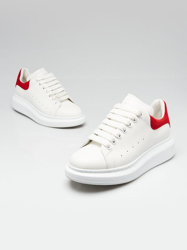 Mcqueen Oversized Sneaker Alexander Mcqueen Red Suede Alexander
