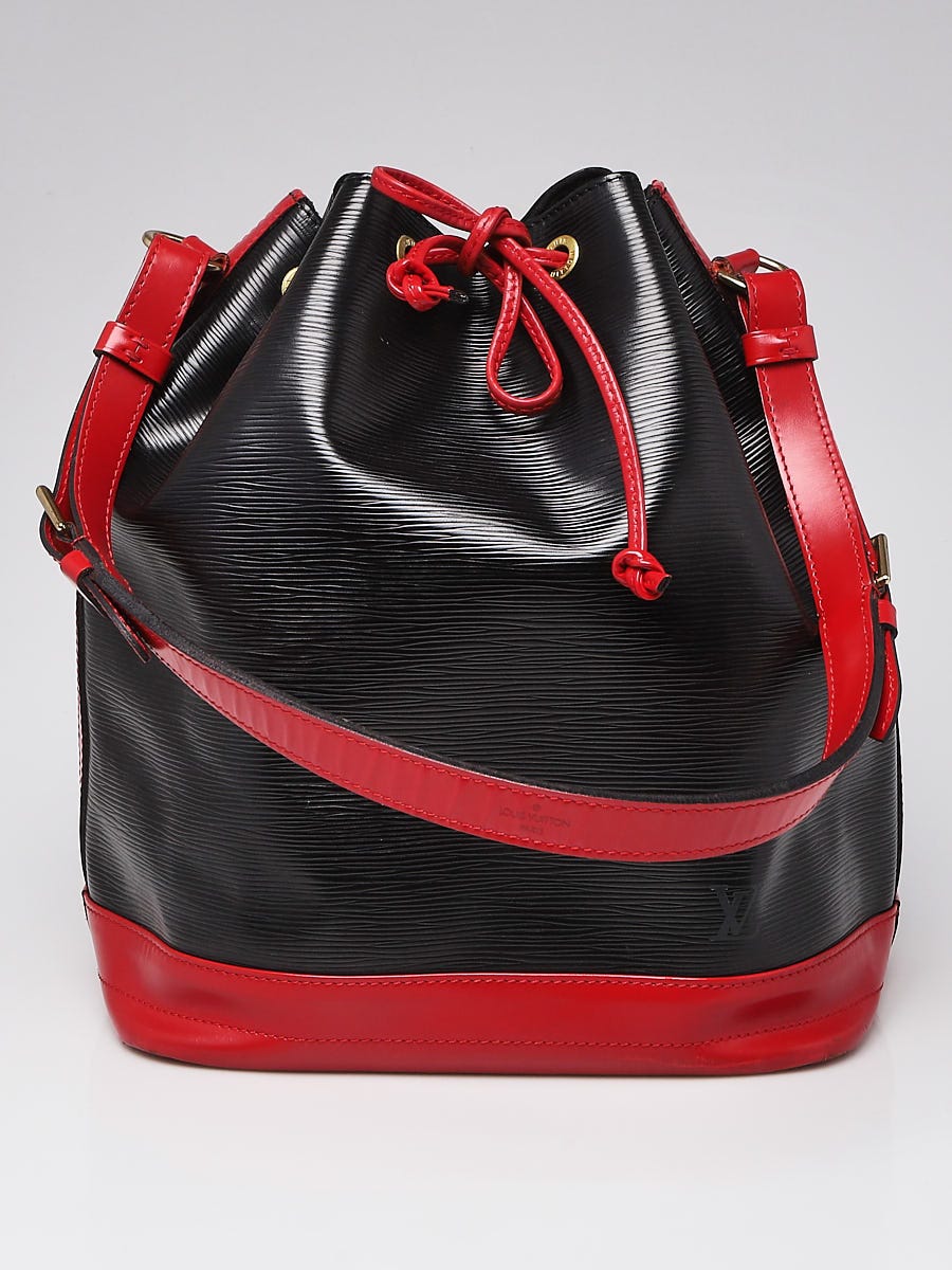 Louis Vuitton Epi Leather Black Bi Way Shoulder Bag Purse 2 Way  Adjustable-Sale
