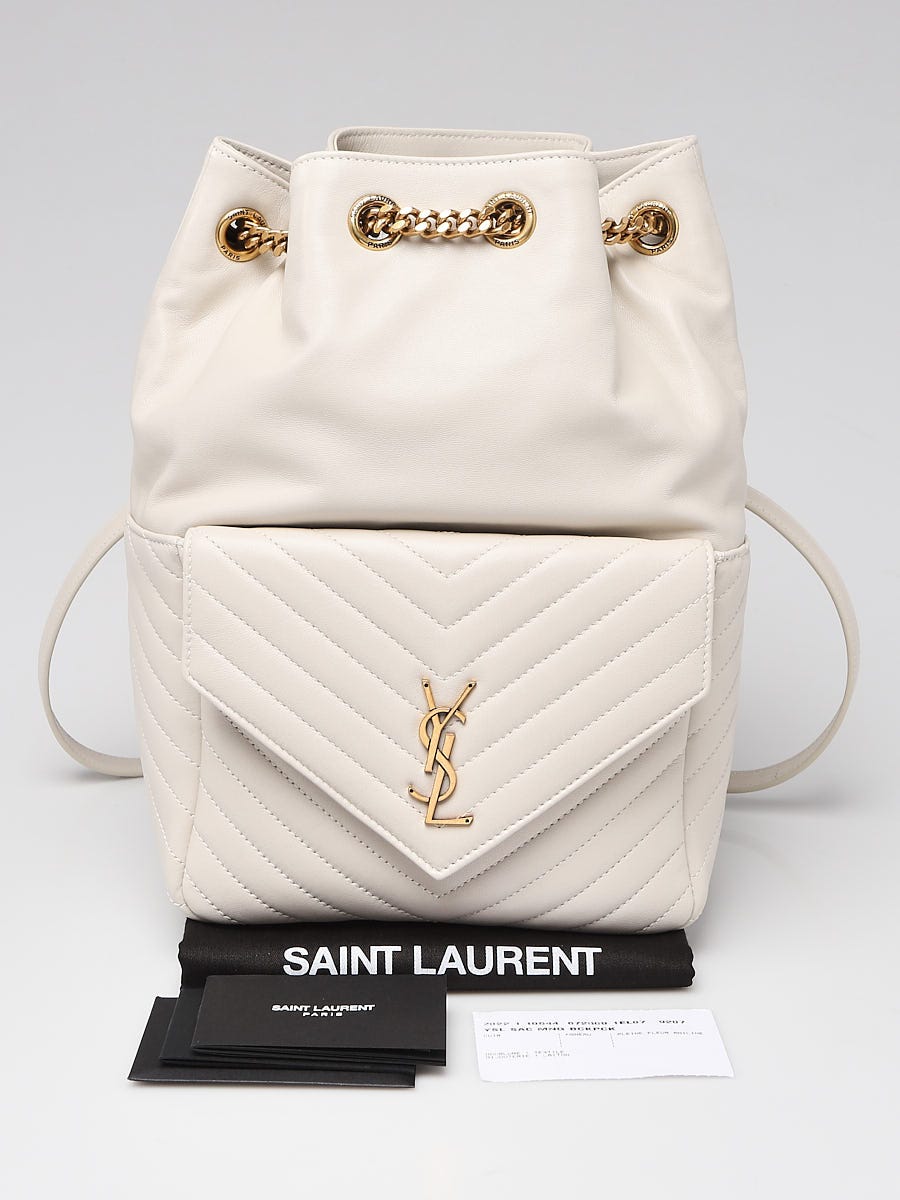 Yves Saint Laurent Pink Quilted Leather Monogram Loulou Mini Zip Pouch and Key  Holder - Yoogi's Closet