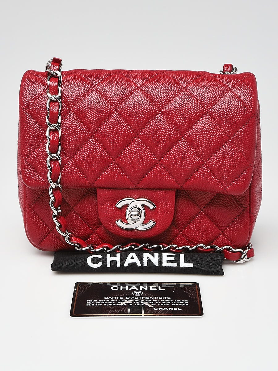 Chanel Chain Woven Cc Square Accordion Flap Bag Quilted Lambskin Mini  Auction
