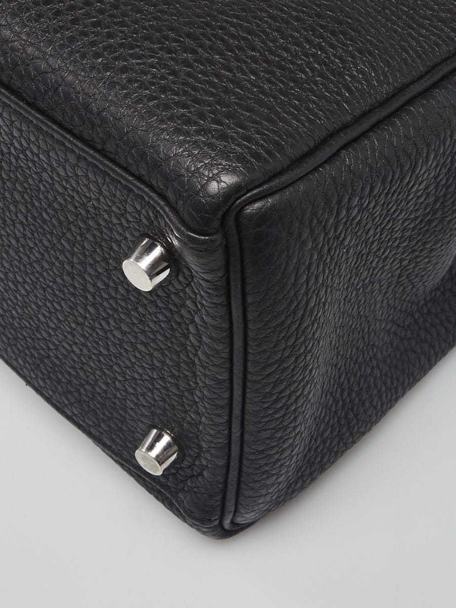 Hermes Kelly Bag 32cm Retourne in Black Box Leather with Palladium