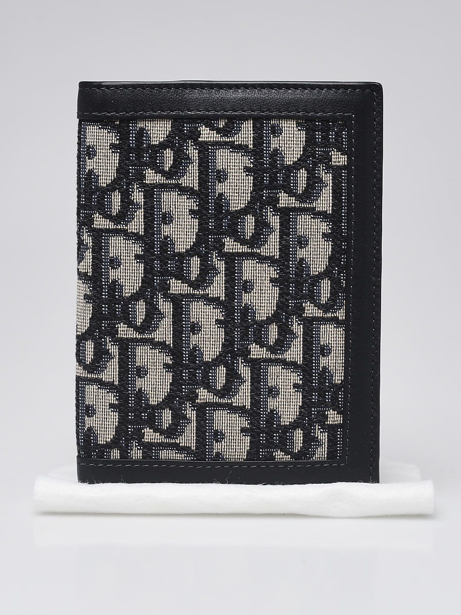 Christian Dior Indigo Oblique Canvas Passport Holder - Yoogi's Closet