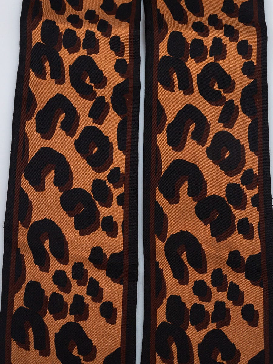 Louis Vuitton Stephen Sprouse Leopard Print Silk Bandeau Scarf - Yoogi's  Closet