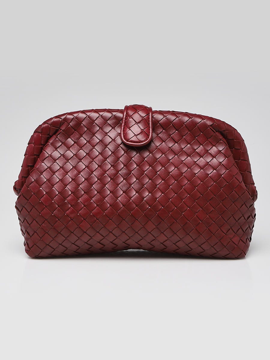 1980s Fendi Red Suede Metal Closure Pouch Bag