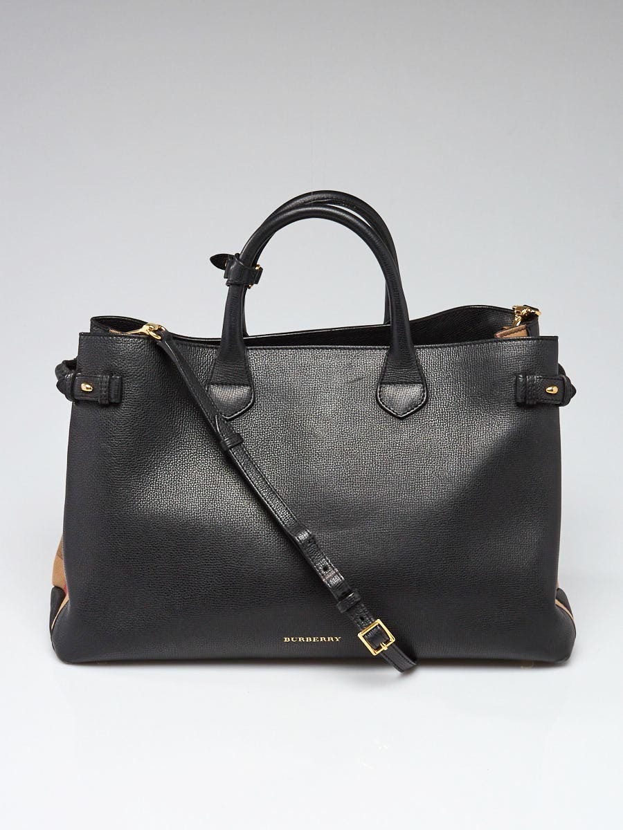 Burberry large clearance banner tote