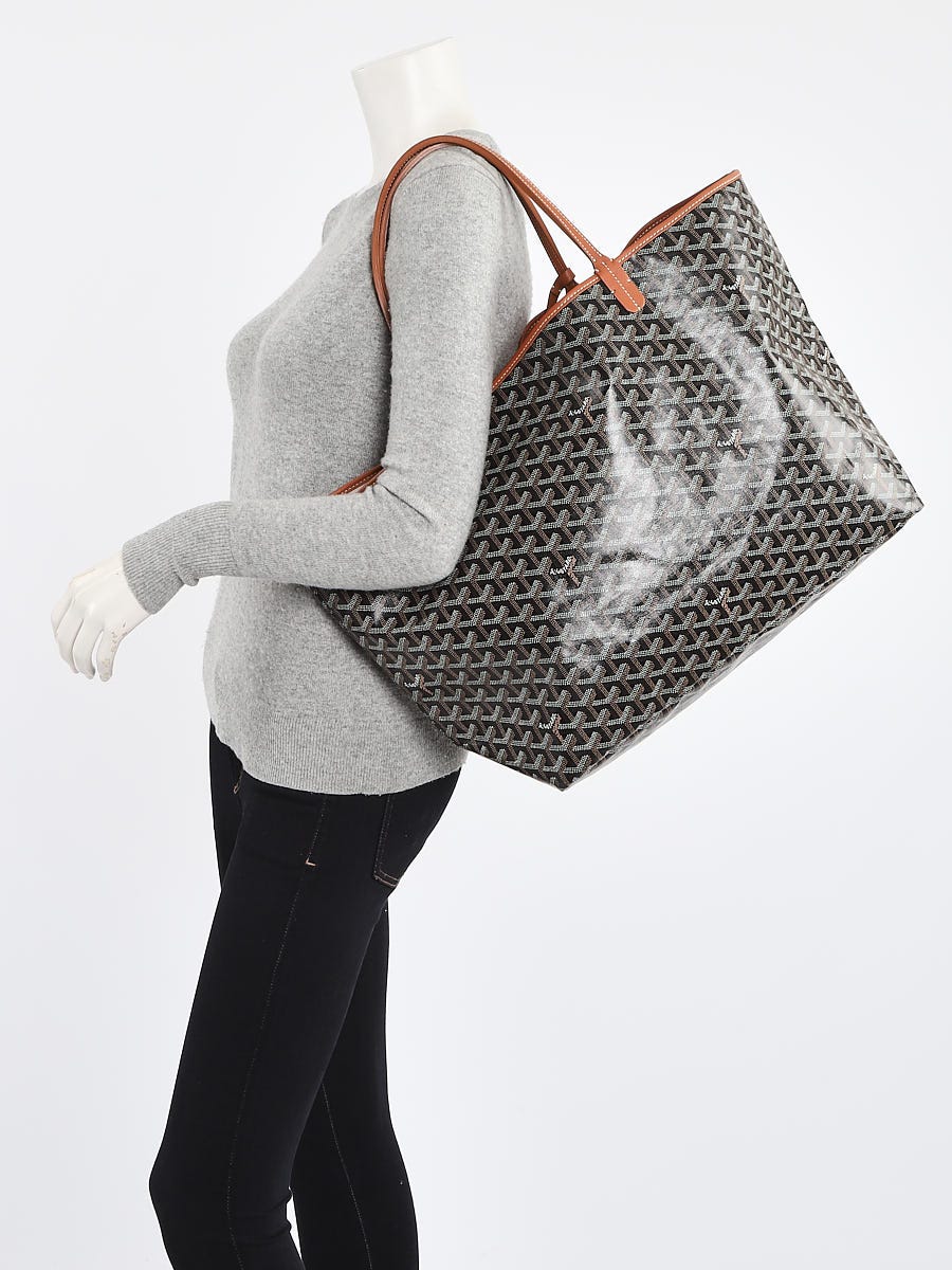 Goyard Black Chevron Print Coated Canvas St. Louis GM Tote Bag - Yoogi's  Closet