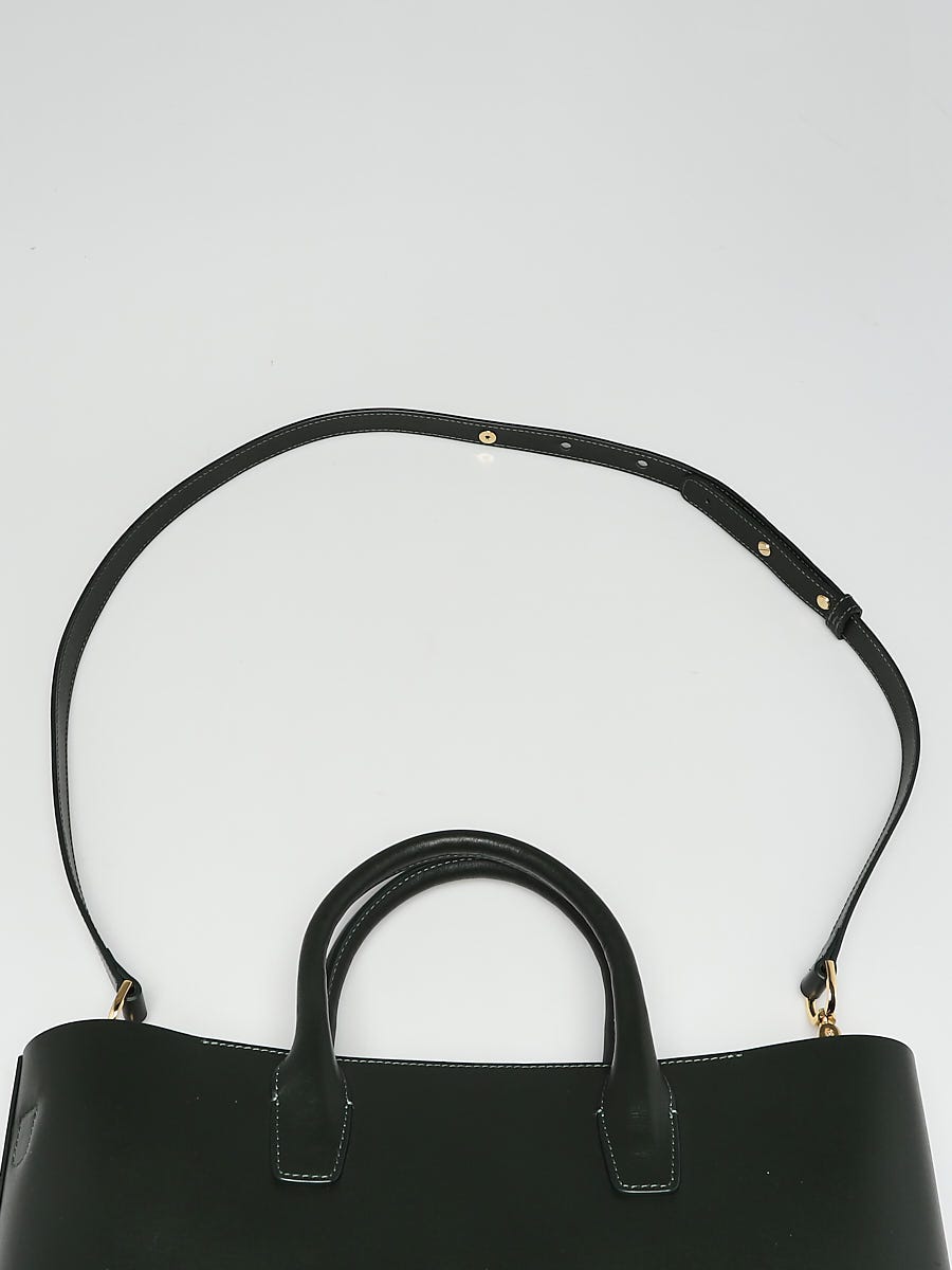 Mansur Gavriel Small Black Tote Bag with Zip Pouch – I MISS YOU