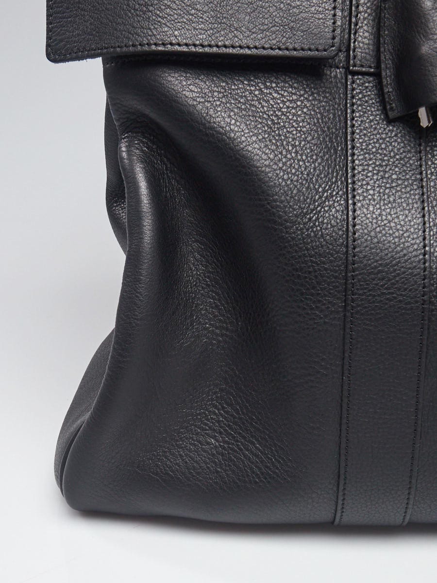 MULBERRY ウィークエンドバッグ Mulberry Black Pebbled Leather Bayswater Large Weekender Bag