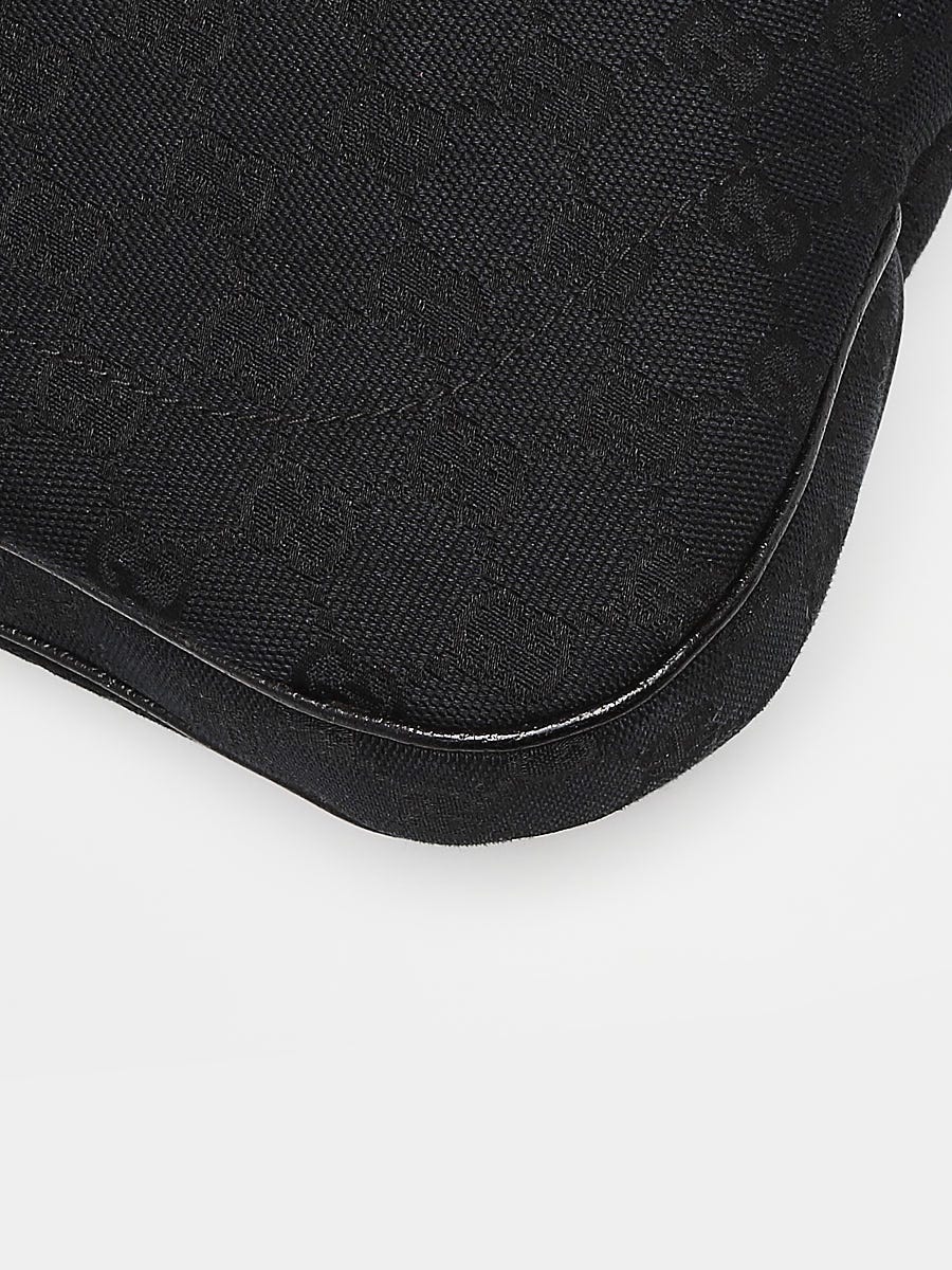 Gucci Black GG Canvas Jackie Shoulder Bag | Yoogi's Closet Gucci Black GG Canvas Jackie Shoulder Bag | Yoogi's Closet