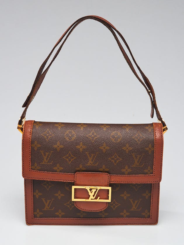 Louis Vuitton Monogram Canvas and Leather MM Dauphine Bag