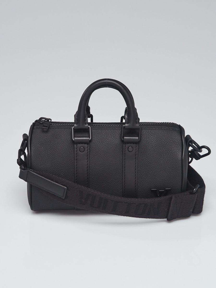 Louis Vuitton Aerogram Leather City Keepall Black