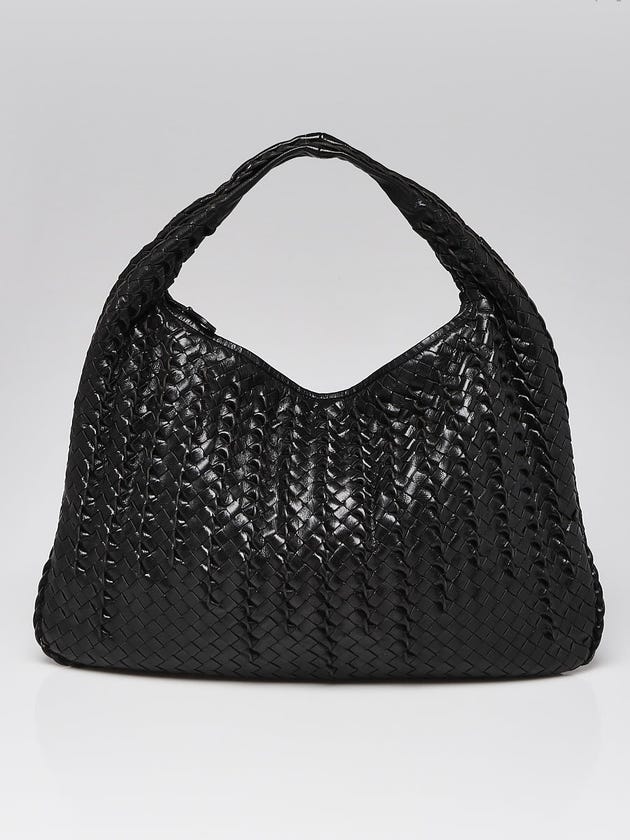 Bottega Veneta Tornabuoni Woven Goatskin Leather Large Veneta Hobo Bag