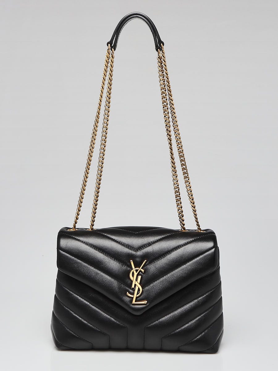 Yves Saint Laurent Black Quilted Leather Small LouLou Bag