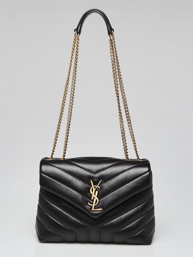 Yves Saint Laurent Black Quilted Leather Small LouLou Bag