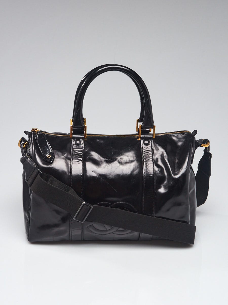 Chanel Black Patent Leather CC Duffle Bag - AGL1867 – LuxuryPromise