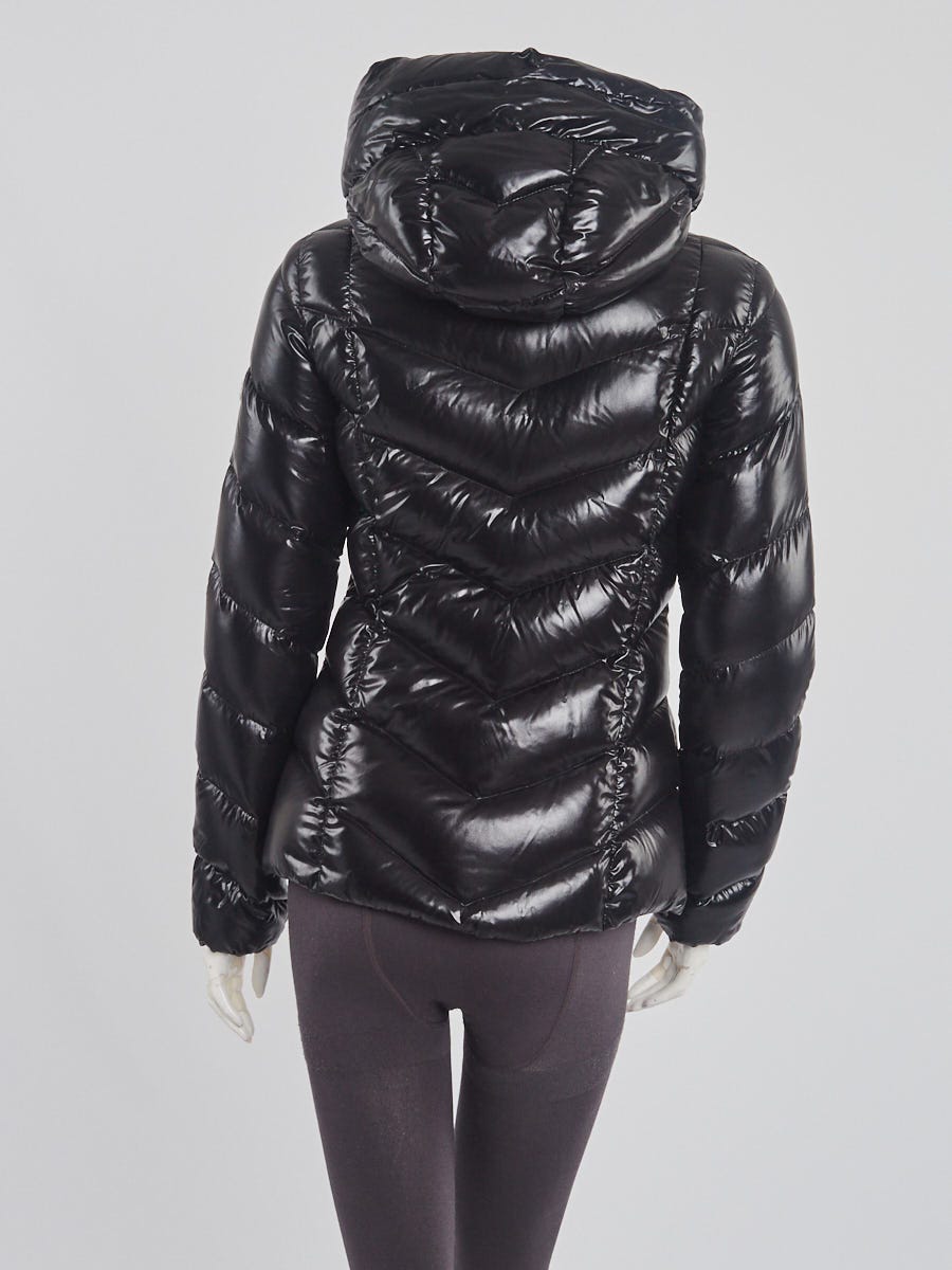Moncler Black Quilted Nylon Down Jacket Size 0/XS