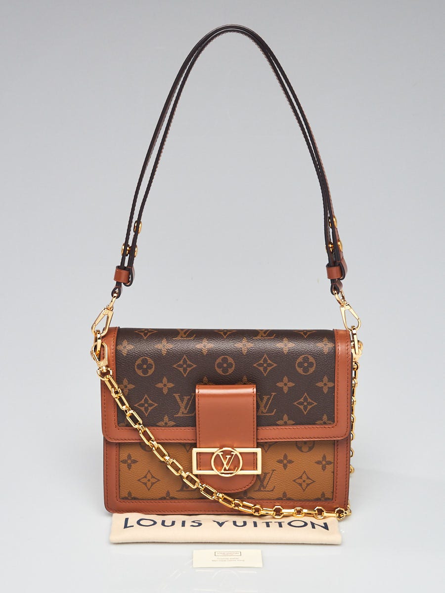 Louis Vuitton Dauphine MM Smooth Leather Shoulder Bag