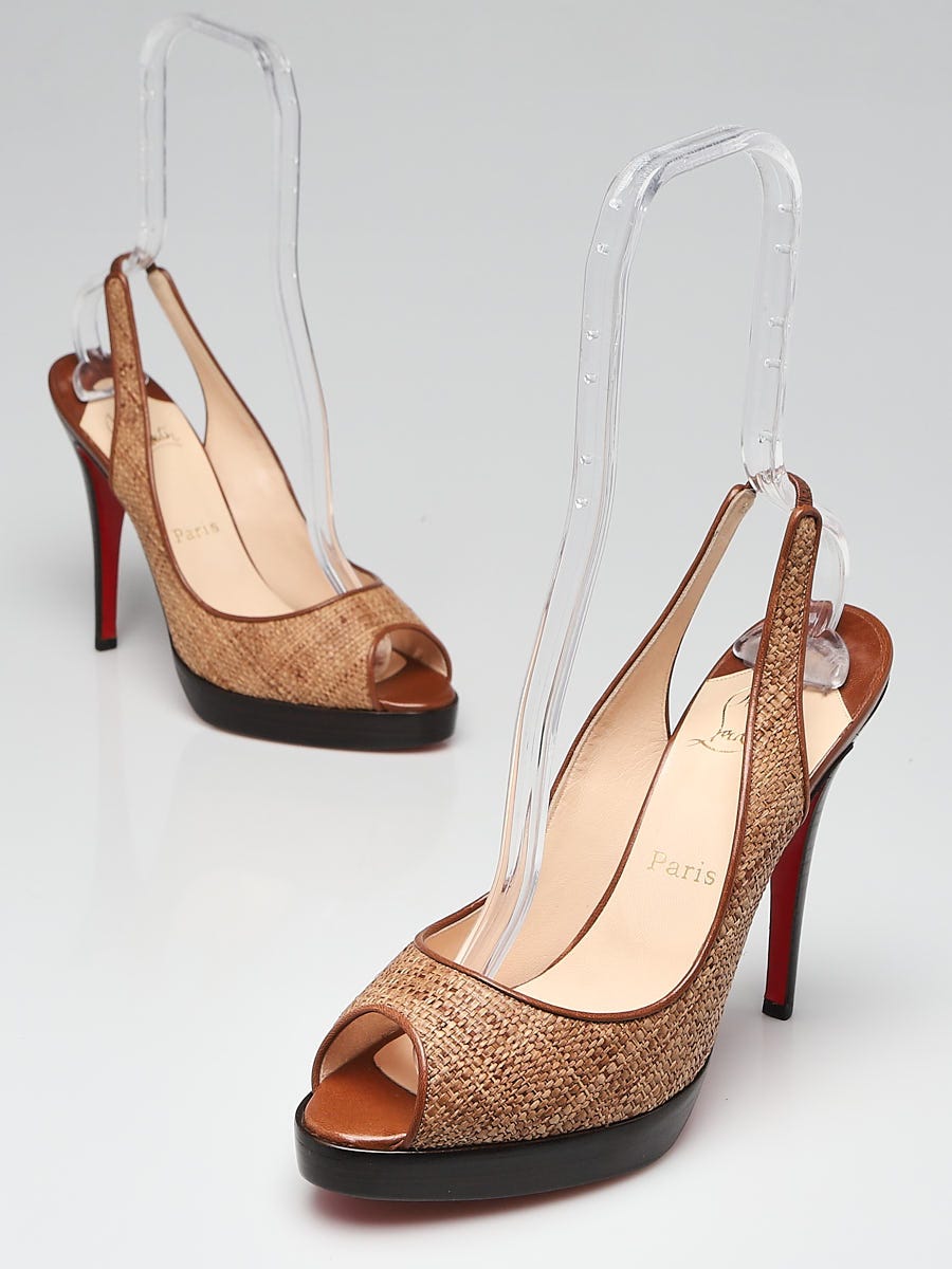 Christian louboutin zipper top heel