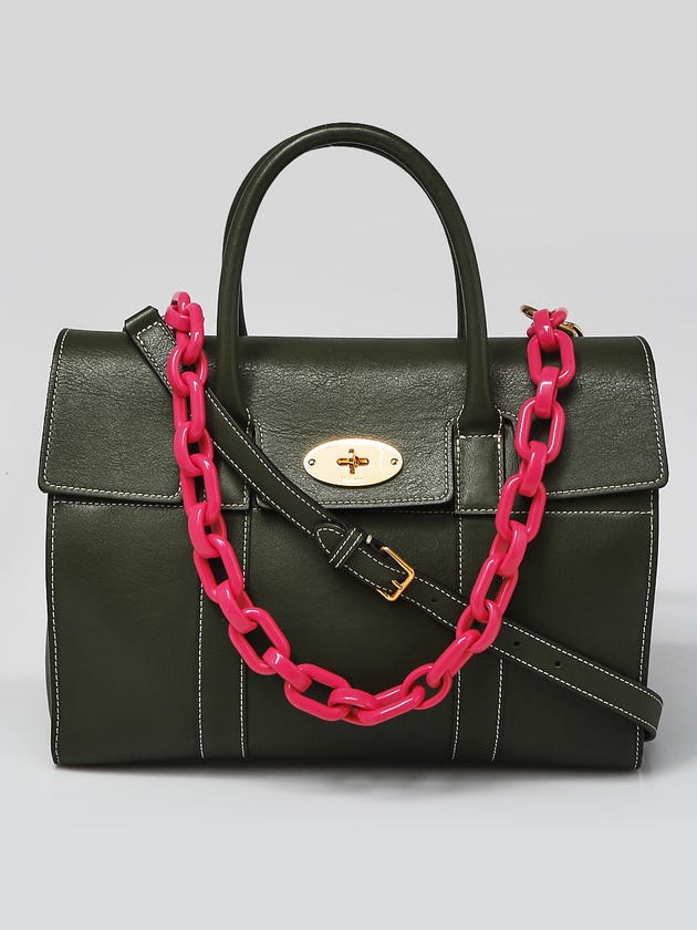 Mulberry Green Smooth Leather Bayswater Bag