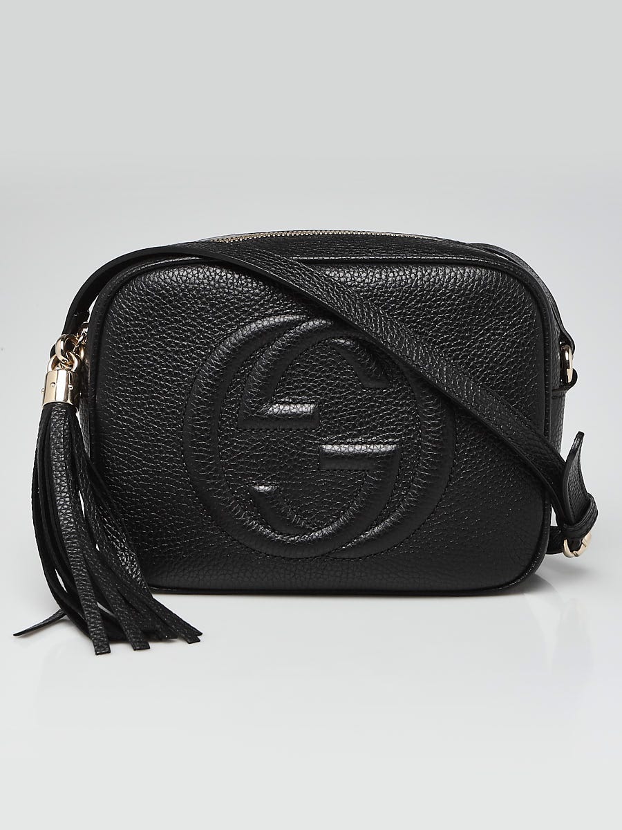 Gucci Black Pebbled Leather Soho Disco Bag - Yoogi's Closet