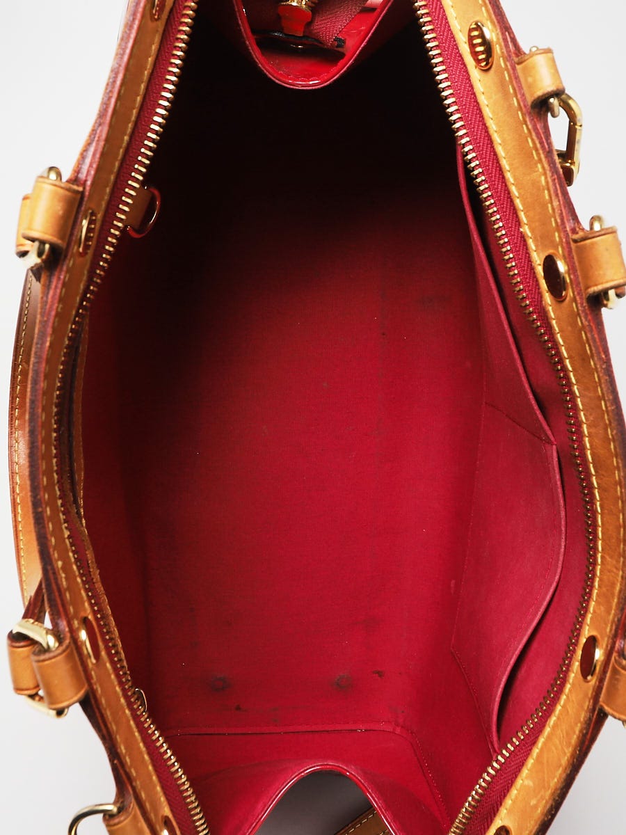 Brea MM Beige Poudre Monogram Vernis Leather Bag – Poshbag Boutique