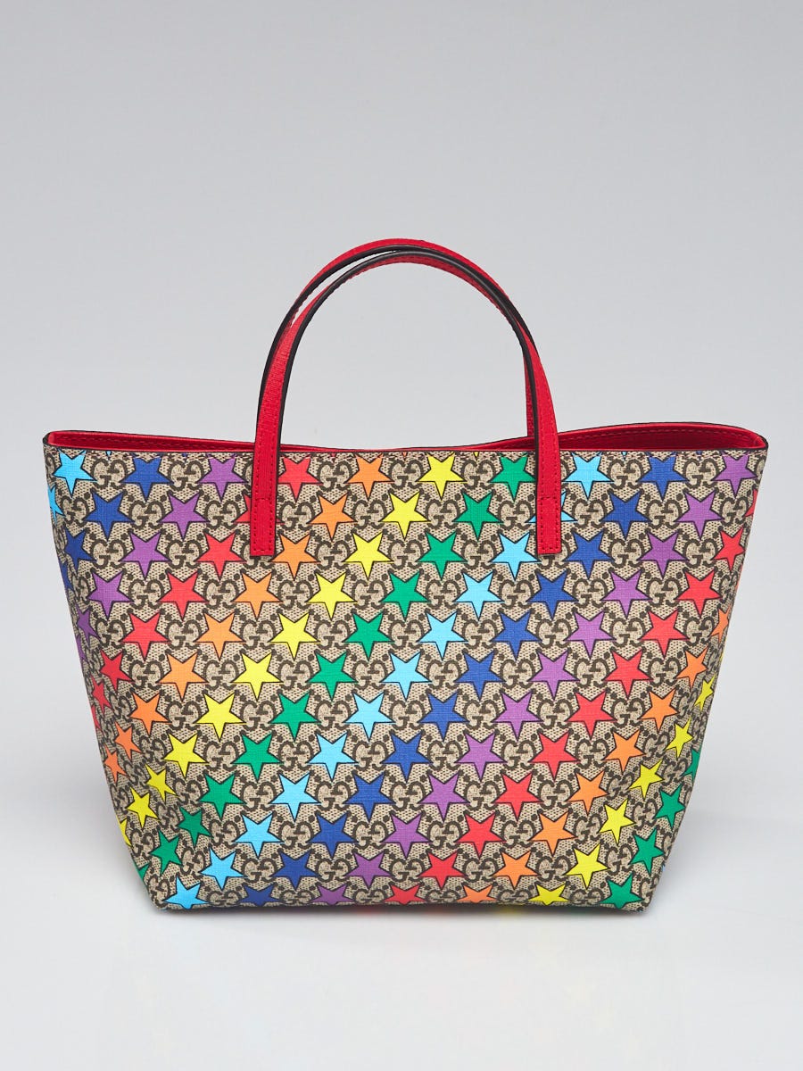 Gucci Beige/Multicolor GG Supreme Canvas Star Print Children's Tote Bag -  Yoogi's Closet