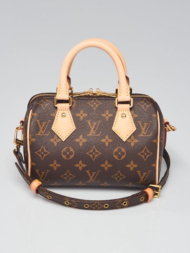 Louis Vuitton Monogram Canvas Speedy Bag w/ Monogram Strap
