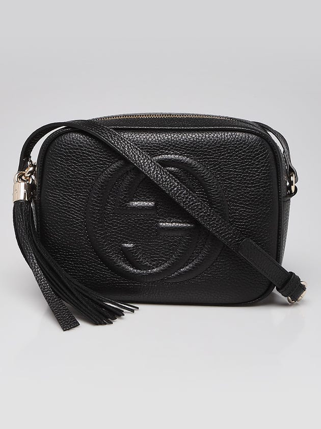 Gucci Black Pebbled Leather Soho Disco Bag