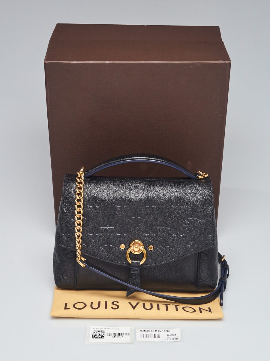 M43624 Louis Vuitton Monogram Empreinte Blanche BB-Black