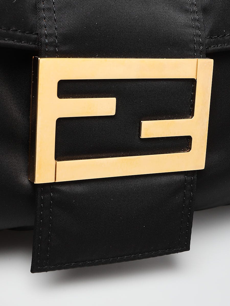 Fendi x Porter-Yoshida Black Nylon Regular Belt Baguette Bag