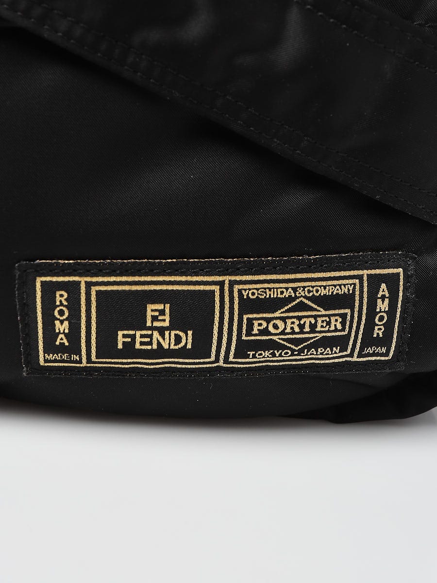 Fendi Monogram Nylon Genuine Leather Jacket