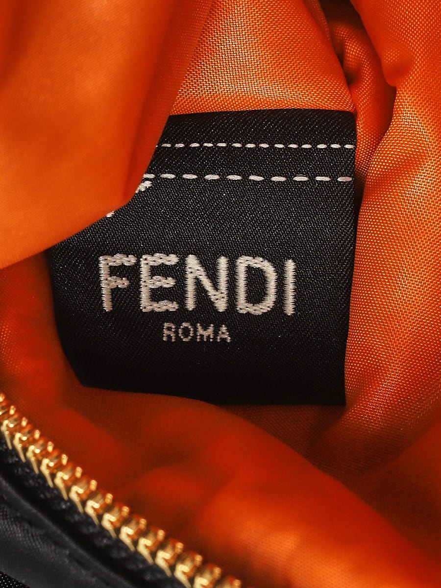 バッグ FENDI LOGO PLATE NYLON SHOULDER BAG Fendi x Porter-Yoshida Black Nylon Regular Belt Baguette Bag