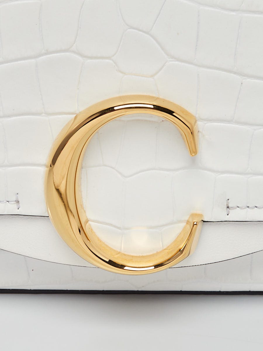 Chloe c bag online white