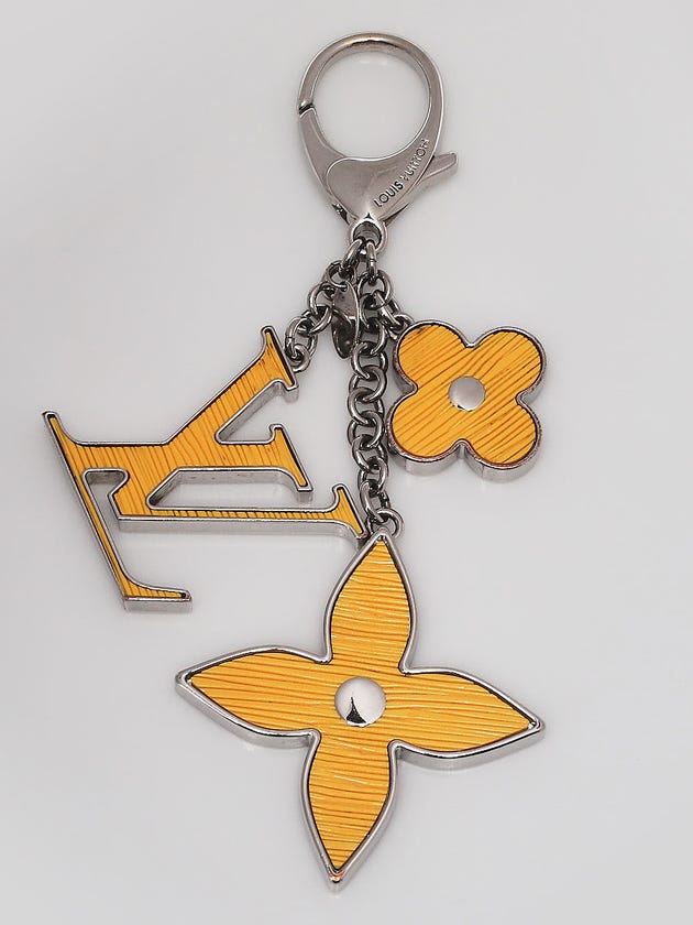 Louis Vuitton Yellow Fleur D'Epi Key Holder and Bag Charm