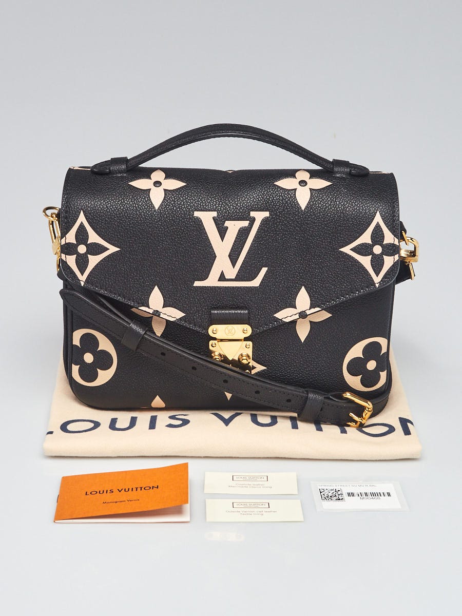 Louis Vuitton Bi-Color Giant Monogram Empreinte Pochette Metis Bag -  Yoogi's Closet
