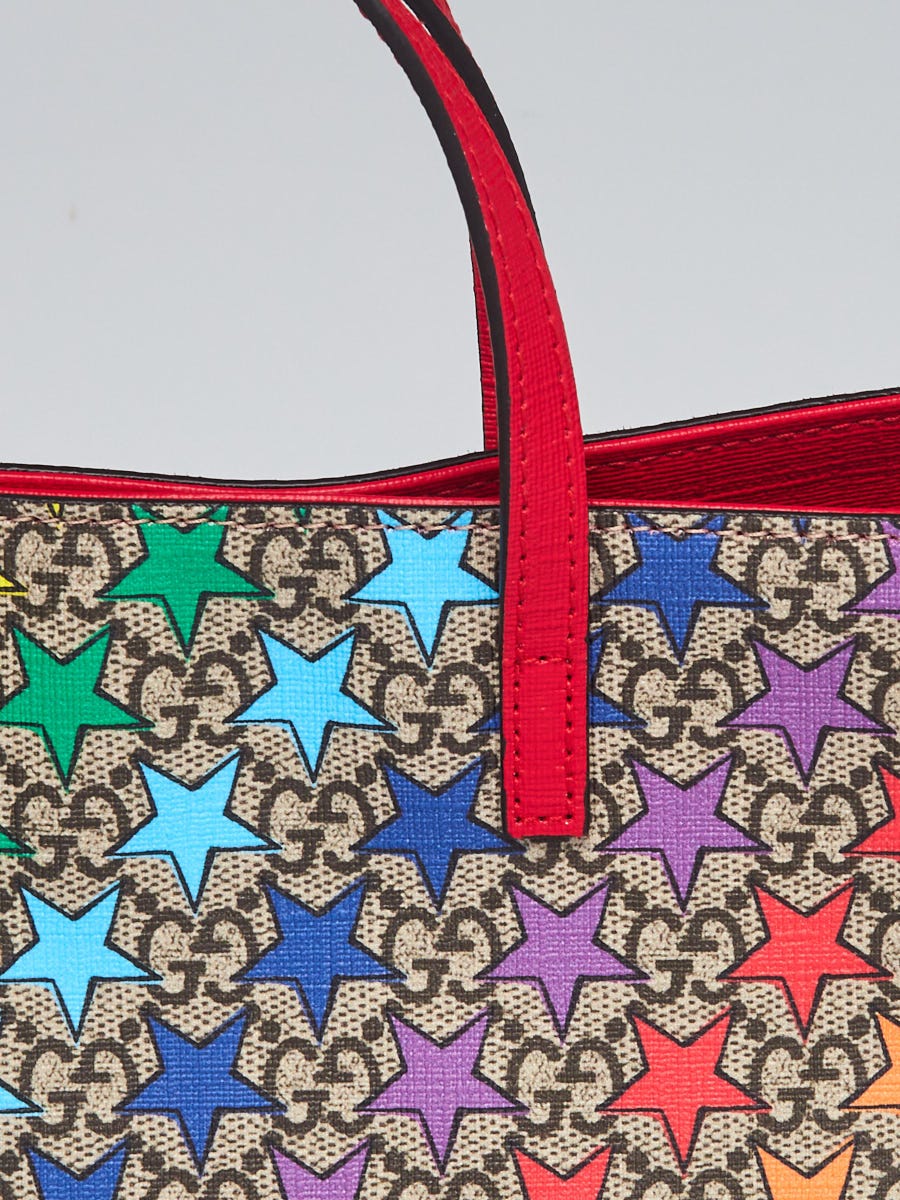 Gucci Beige/Multicolor GG Supreme Canvas Star Print Children's Tote Bag -  Yoogi's Closet