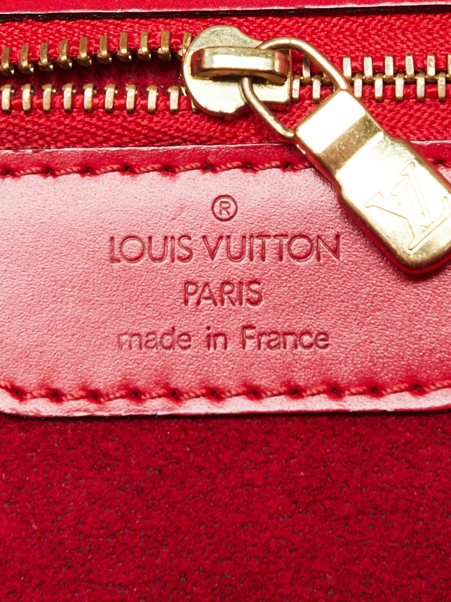 AR) LOUIS VUITTON Red Epi Dauphine PM Cosmetic Pouch LV-RED-0291