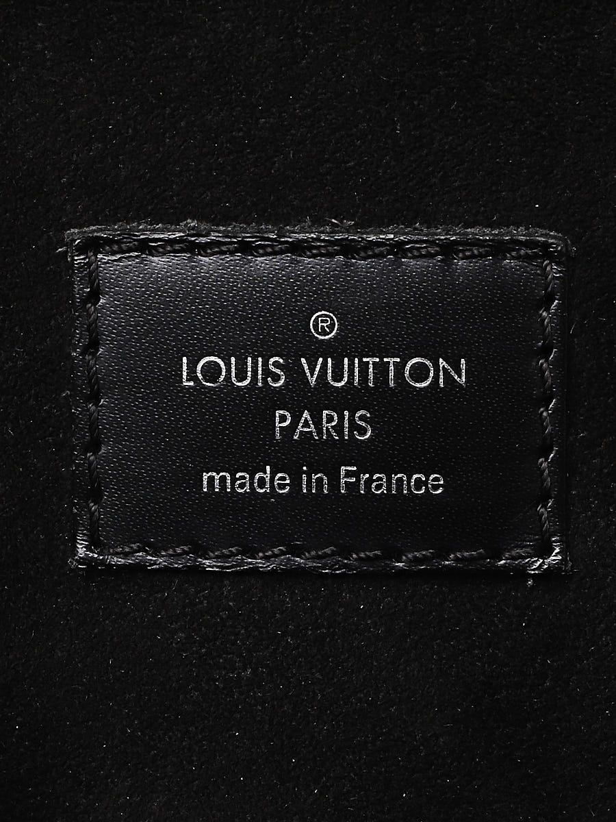 Louis Vuitton Epi Luna Black Crossbody Purse Silver Hardware With Box