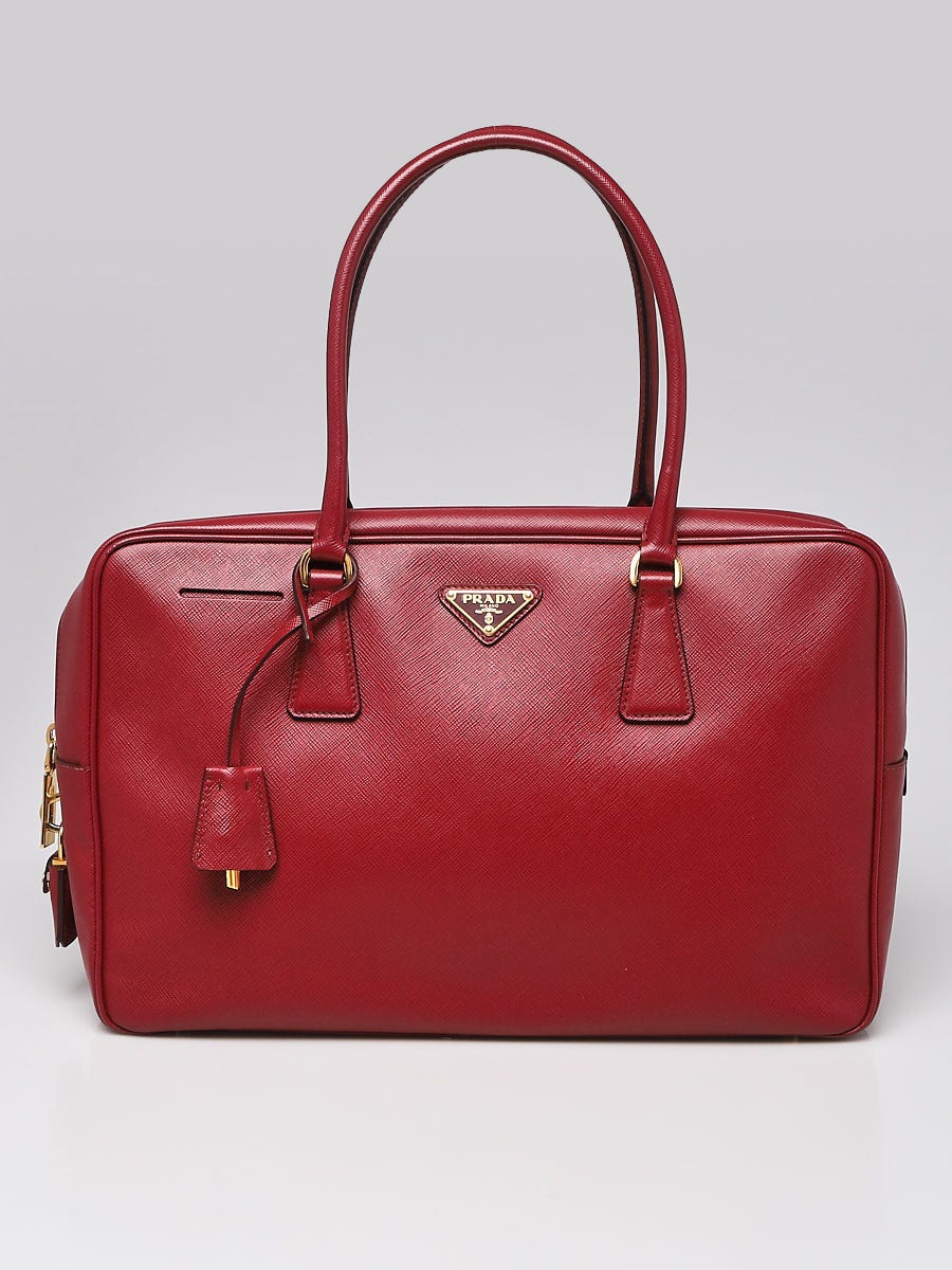 Prada Pink Saffiano Leather Bowler Bag Prada | The Luxury Closet
