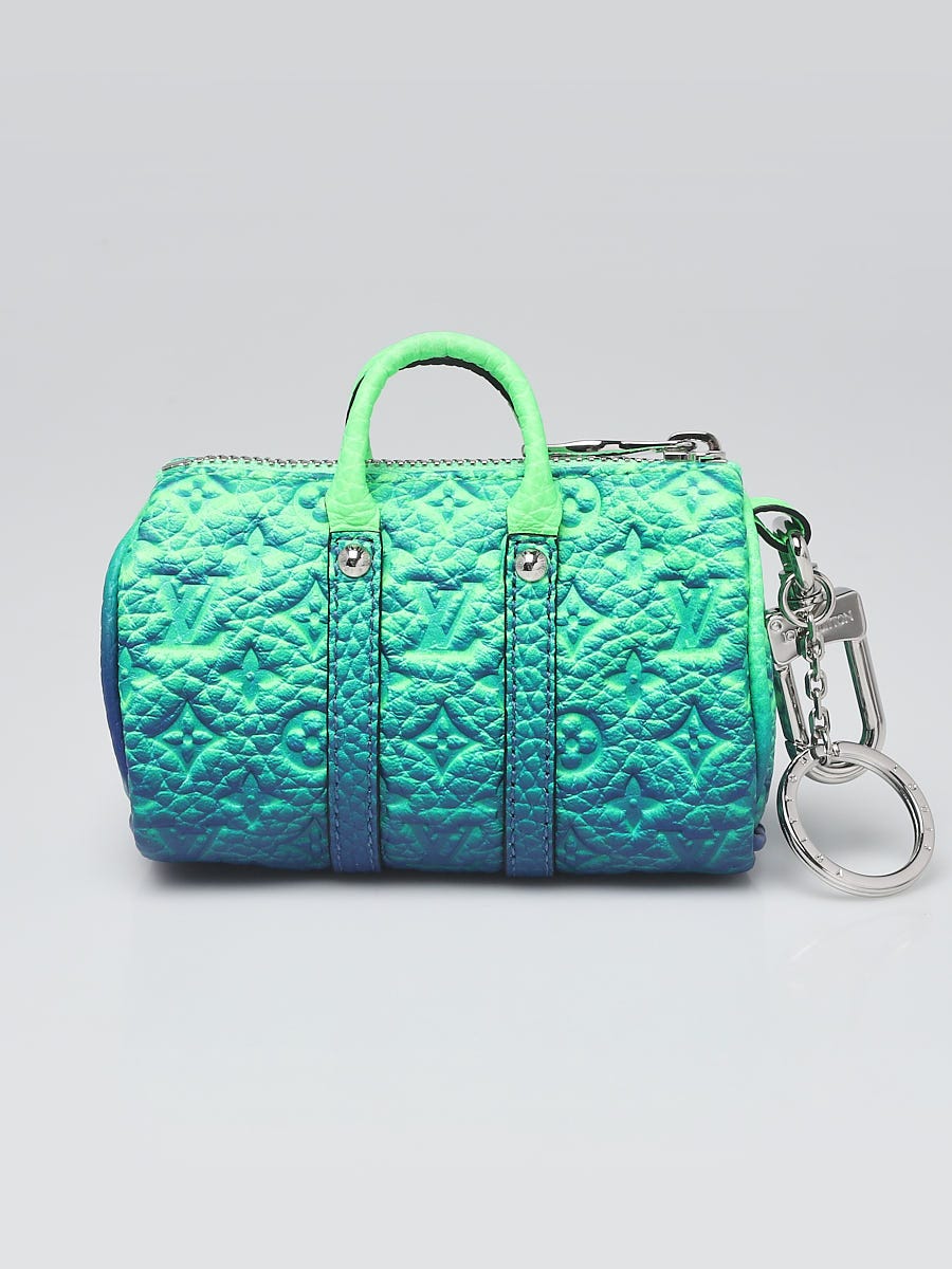 Louis Vuitton Monogram Mini Keepall Bag Charm & Key Holder 2021 Ss, Black