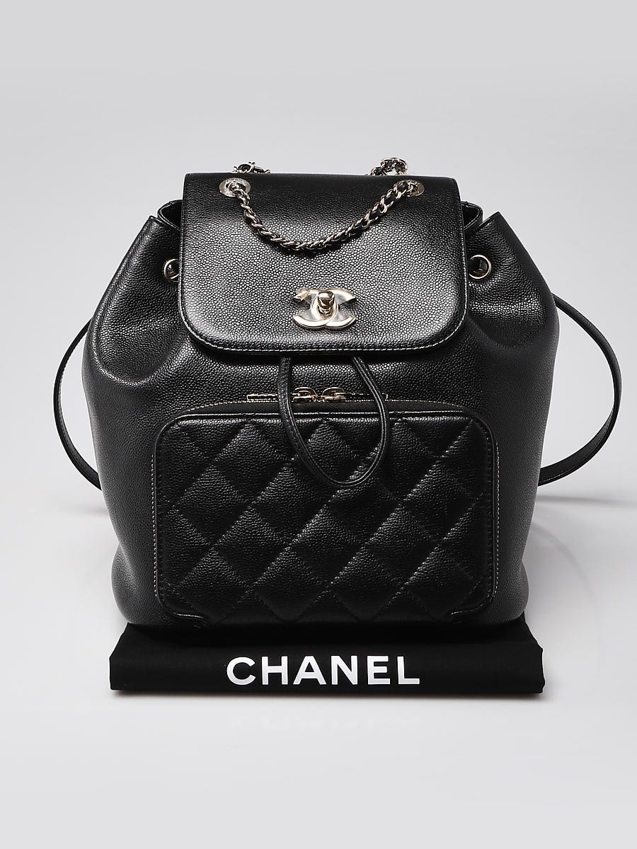 Chanel Black Quilted Caviar Leather Small Business Affinity Bag - Yoogi's  Closet